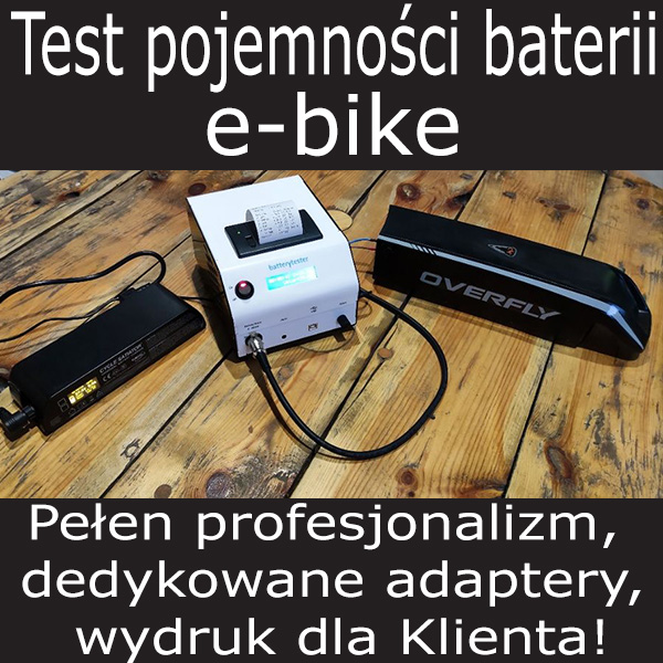 Test pojemności baterii w rowerze elektrycznym